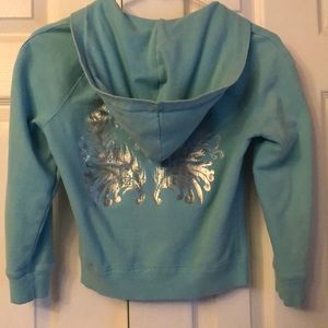 🌺Vintage BEBE SPORT Embellished youth hoodie